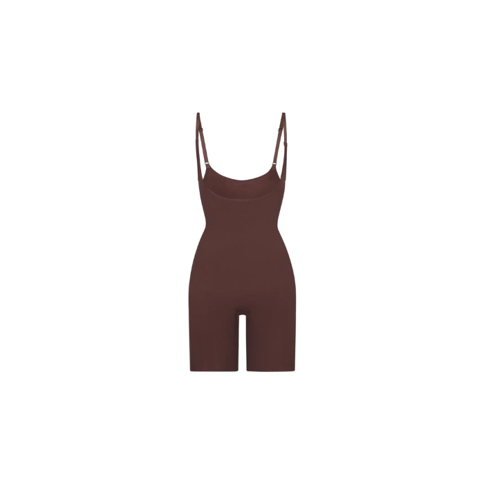 Skims Seamless Sculpt Open Bust Bodysuit Cocoa