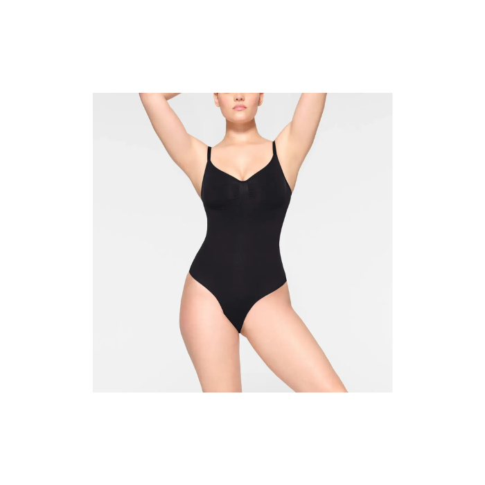 Skims Seamless Sculpt Brief Bodysuit Onyx