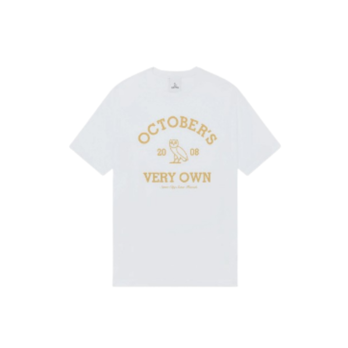 OVO Tee "Collegiate White/Gold"