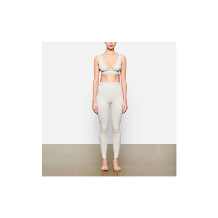 Skims Cotton Rib Legging Light Heather Grey