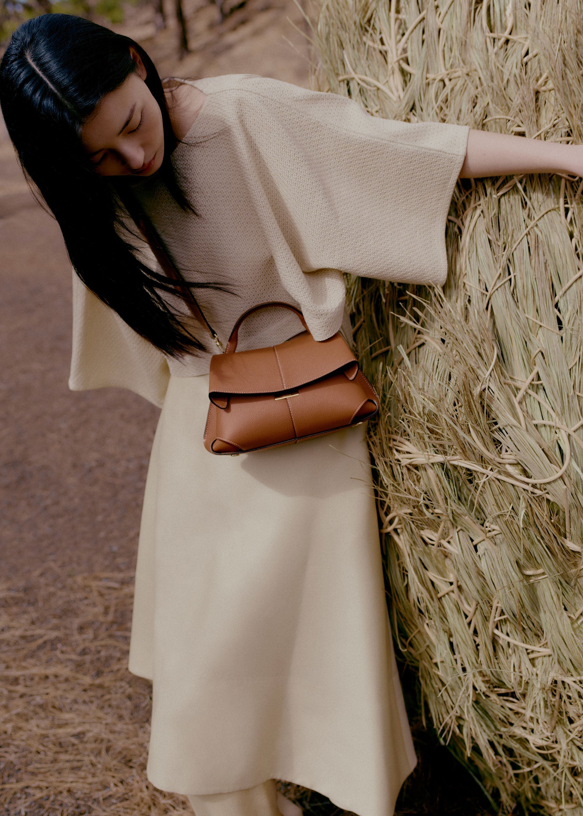 Polene Mokki Mini Textured Camel