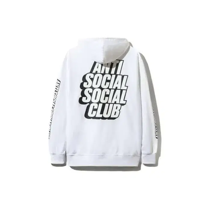 Anti Social Social Club Hoodie "Blocked Logo White"