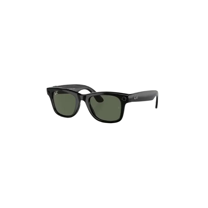 Ray Ban Meta Smart Glasses - Wayfarer Shiny Black G-15 Green Lenses