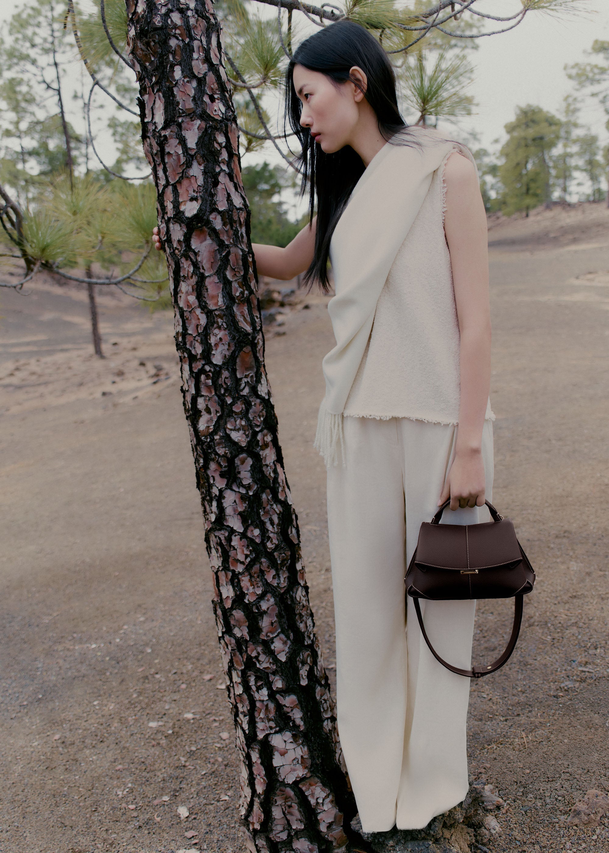 Polene Mokki Mini Textured Ebony