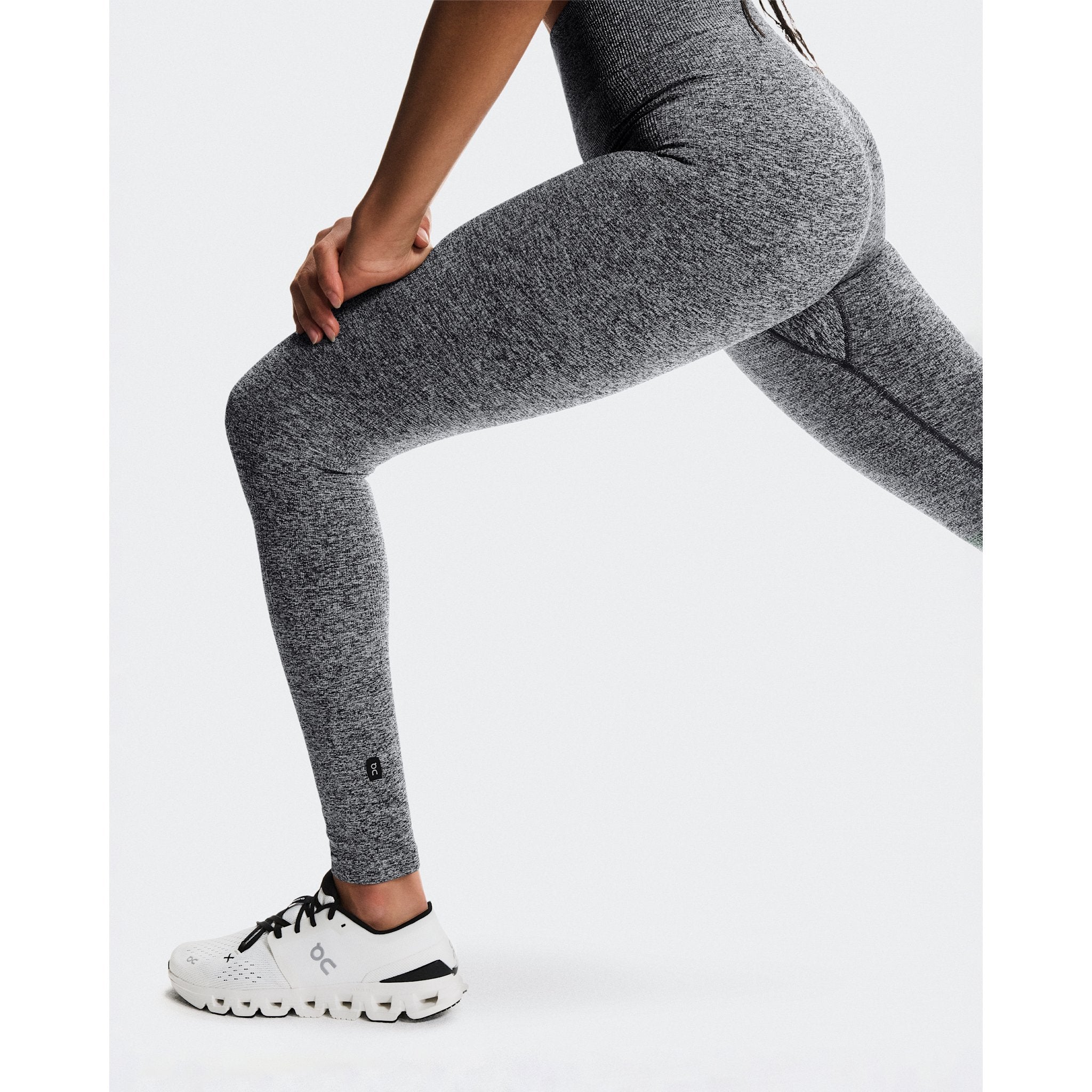 On Studio Knit Leggings Graphite Heather