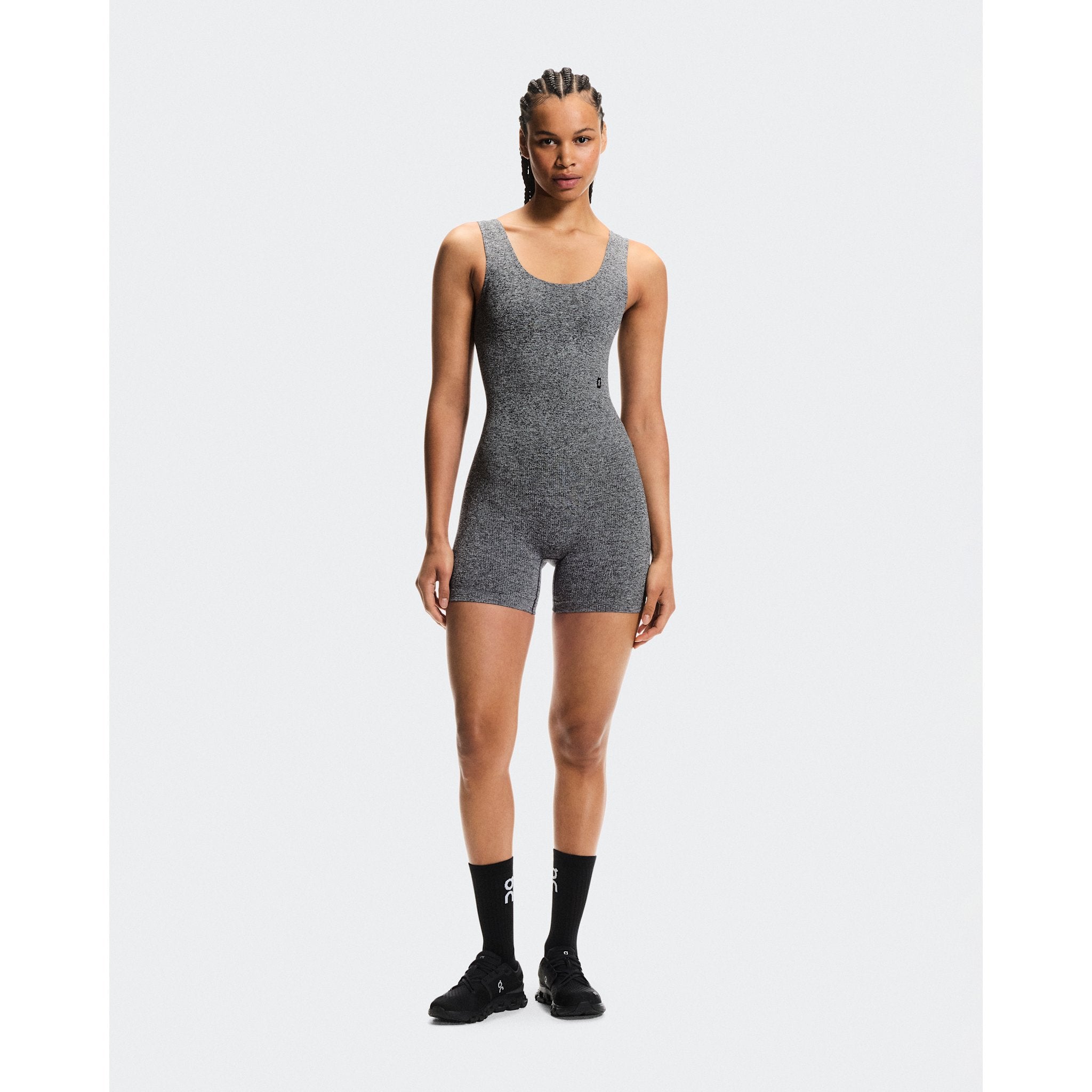 On Studio Knit Bodysuit Graphite Heather