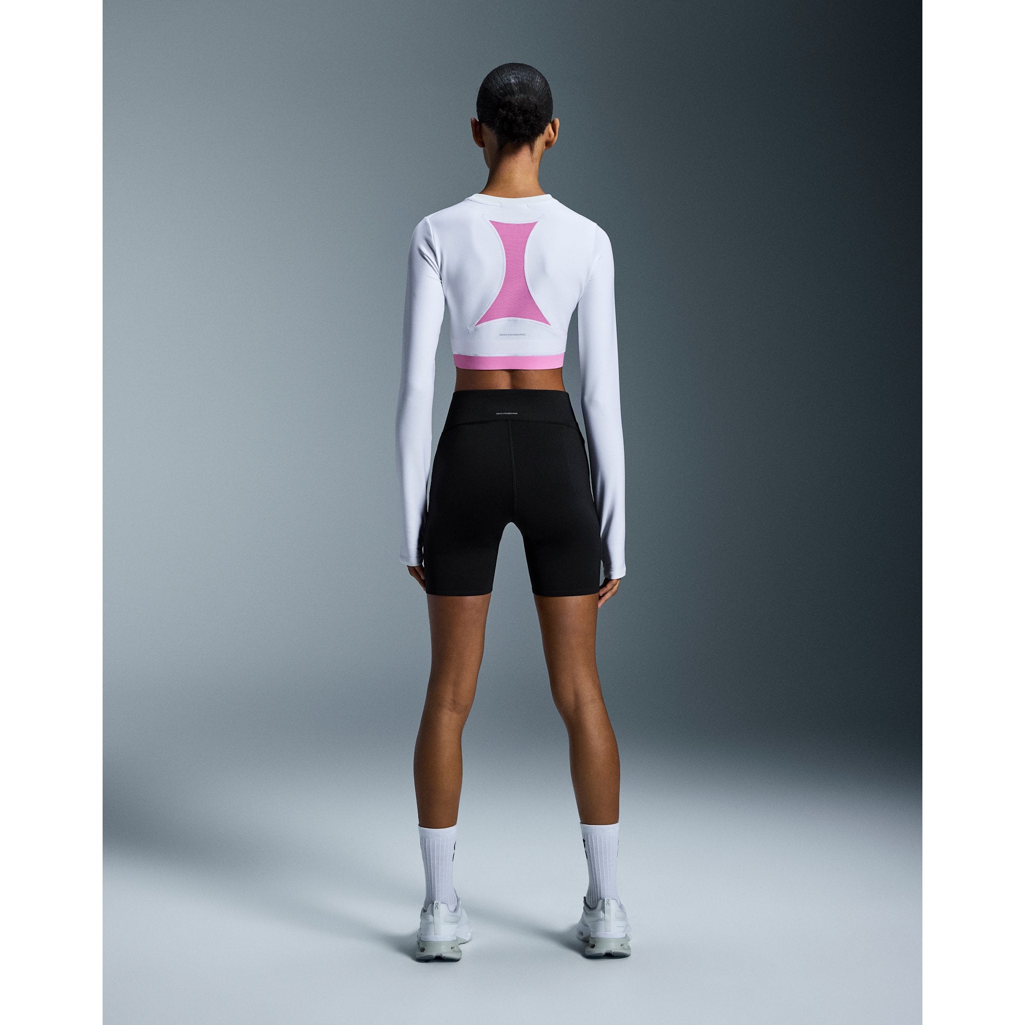 On Train Long Sleeve Crop White