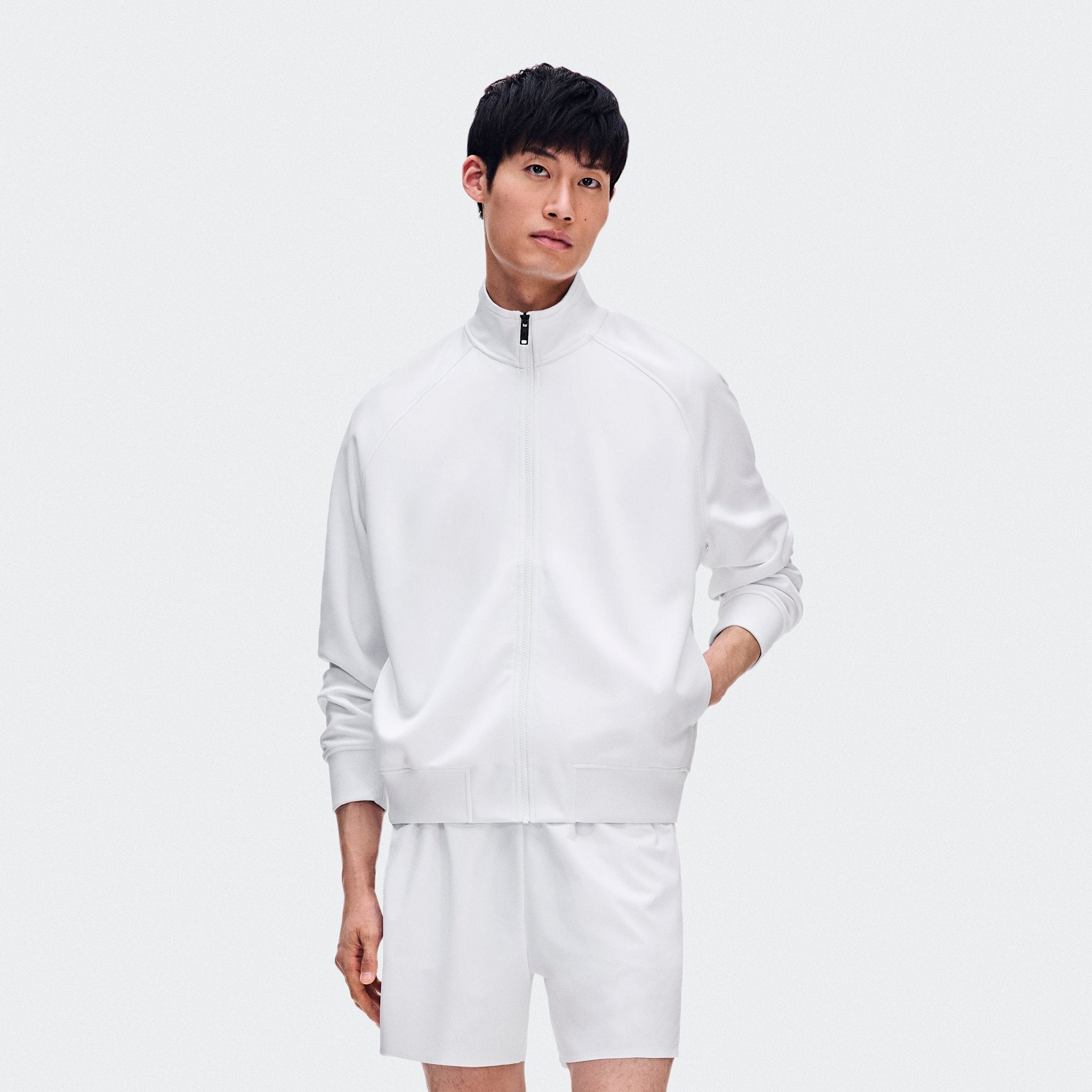 On Courtside Full Zip LDN White