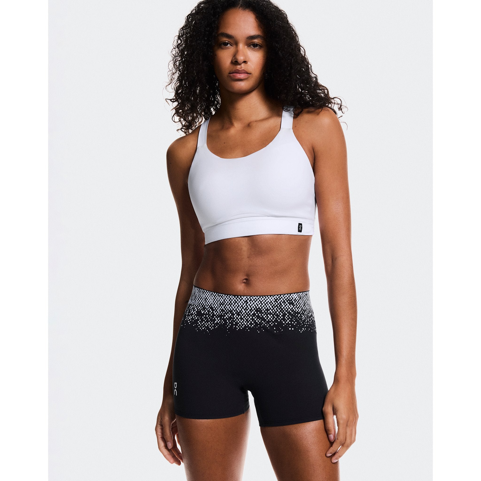 On Zero Short Tights Black | White