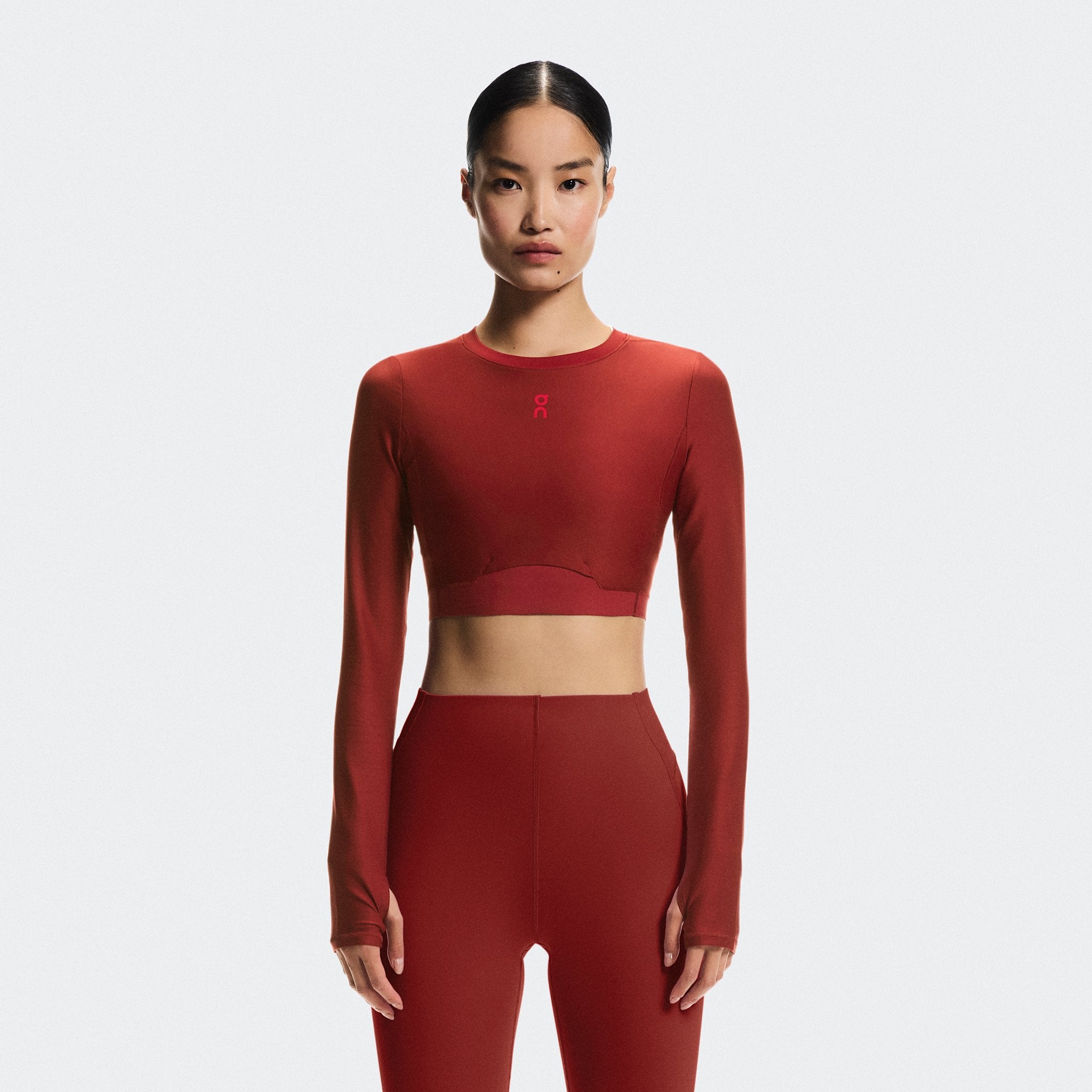 On Train Long Sleeve Crop Year of the Horse Sienna