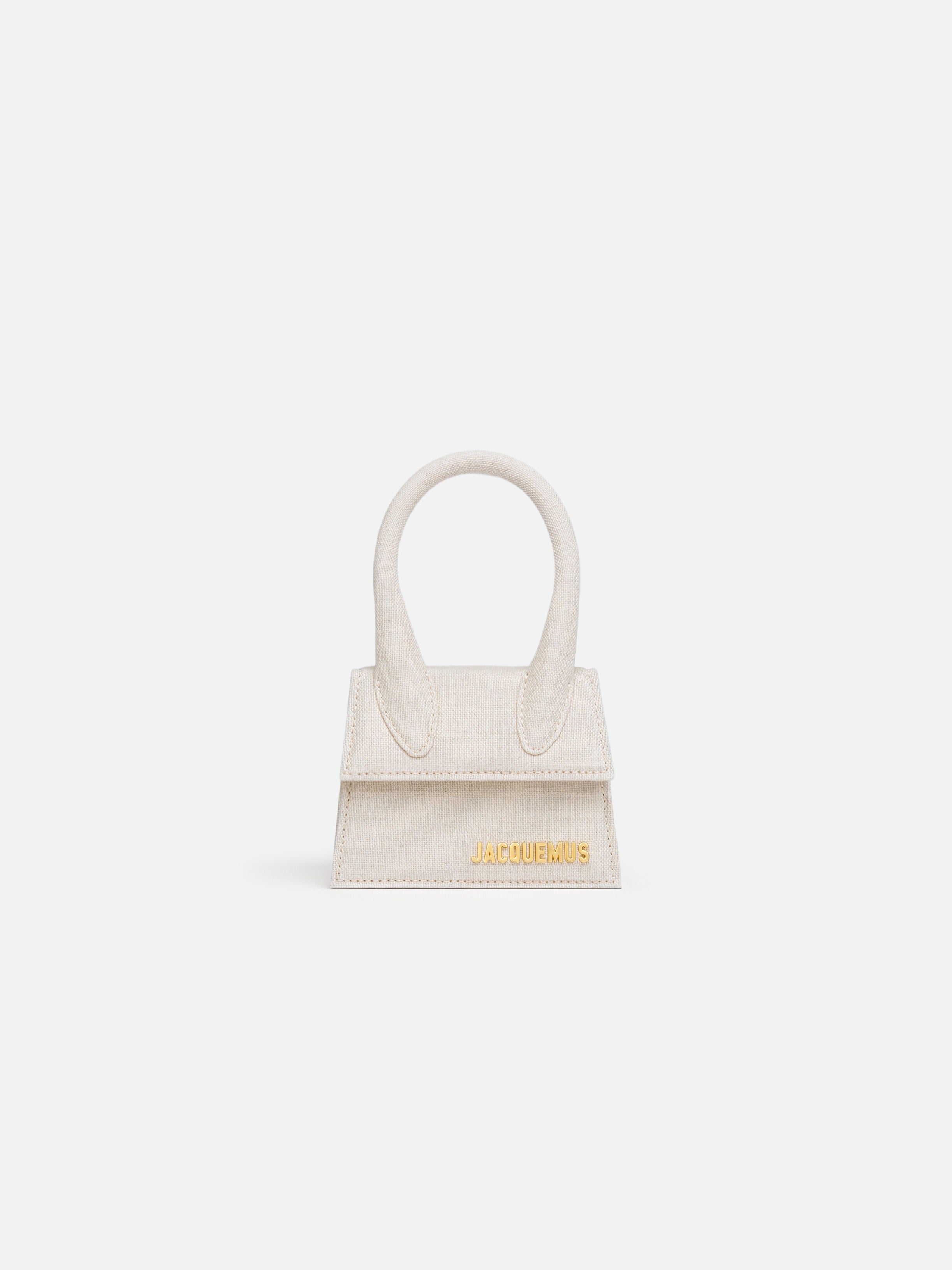 Jacquemus The Chiquito Linen Structured Bag Light Greige