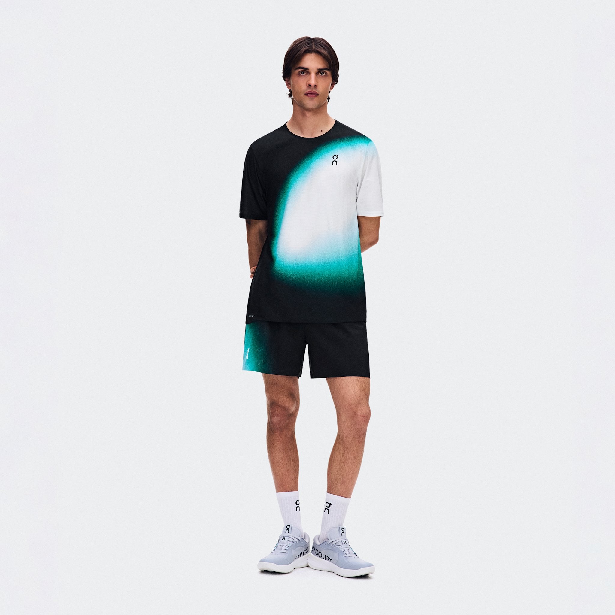 On 5" Court Shorts Swing Black | Neem