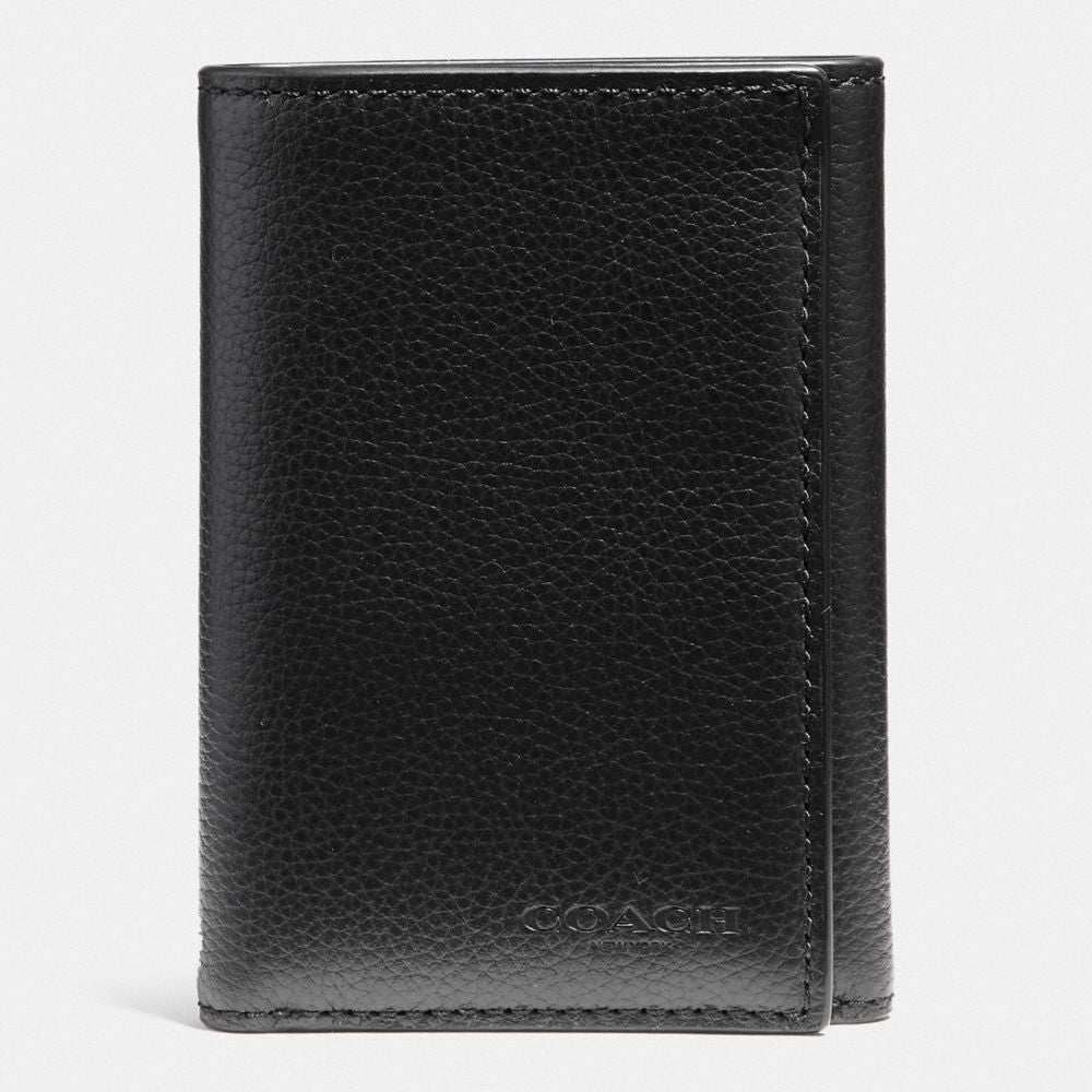 Coach Trifold Wallet Black