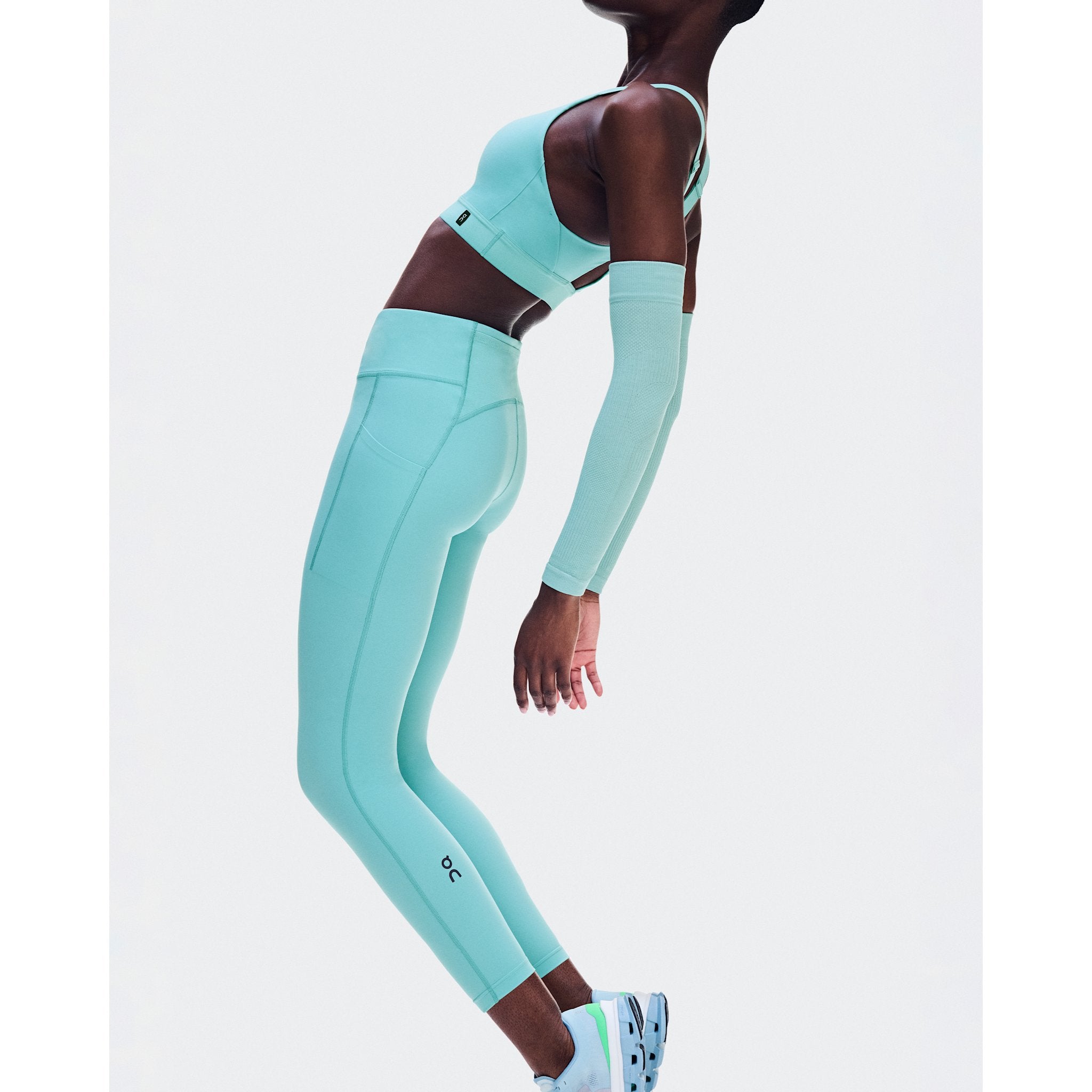 On Performance Tights 7/8 Aquamarine