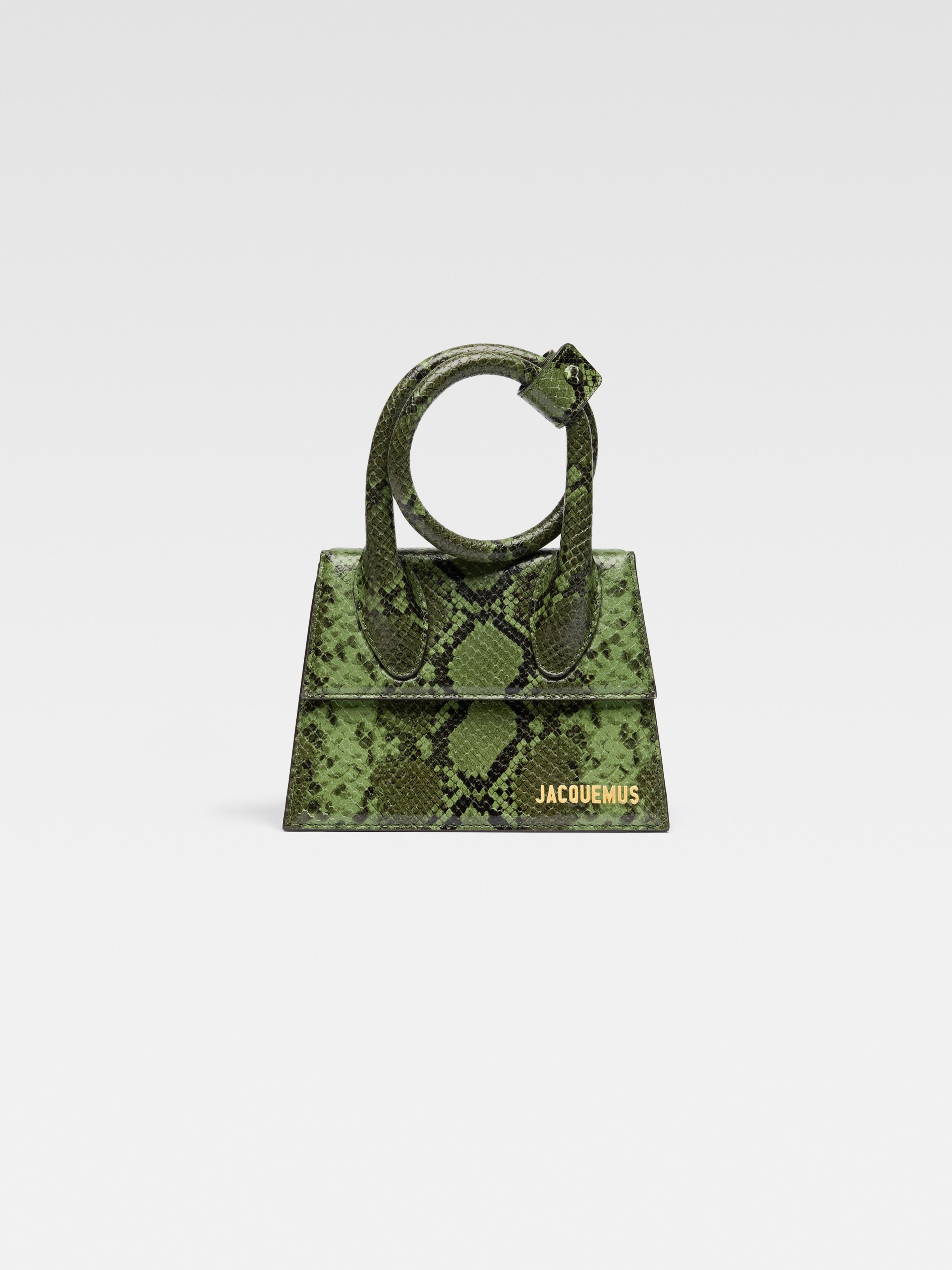Jacquemus The Knot Chiquito Coiled Handbag Green