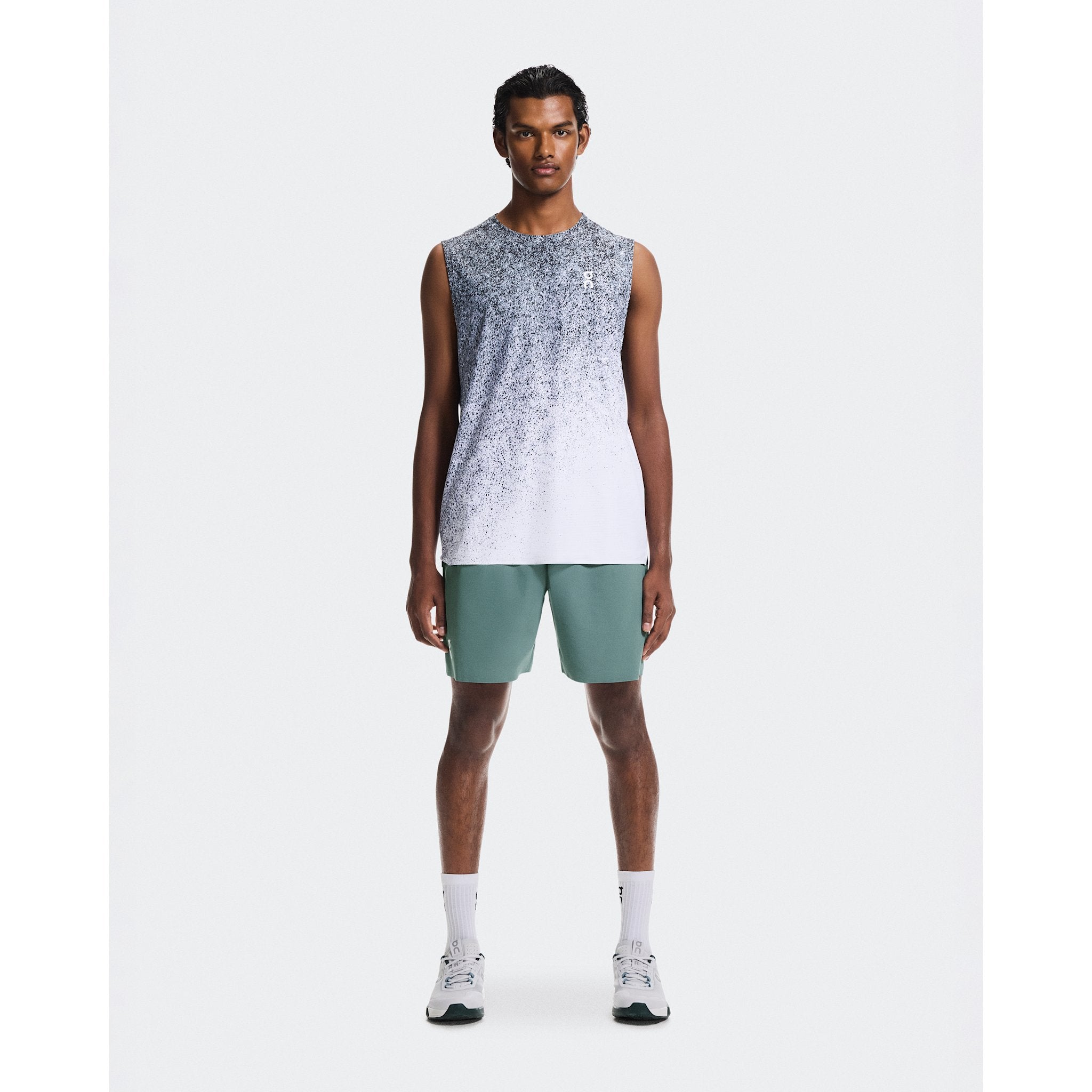On Court Tank Fade Thistle | White