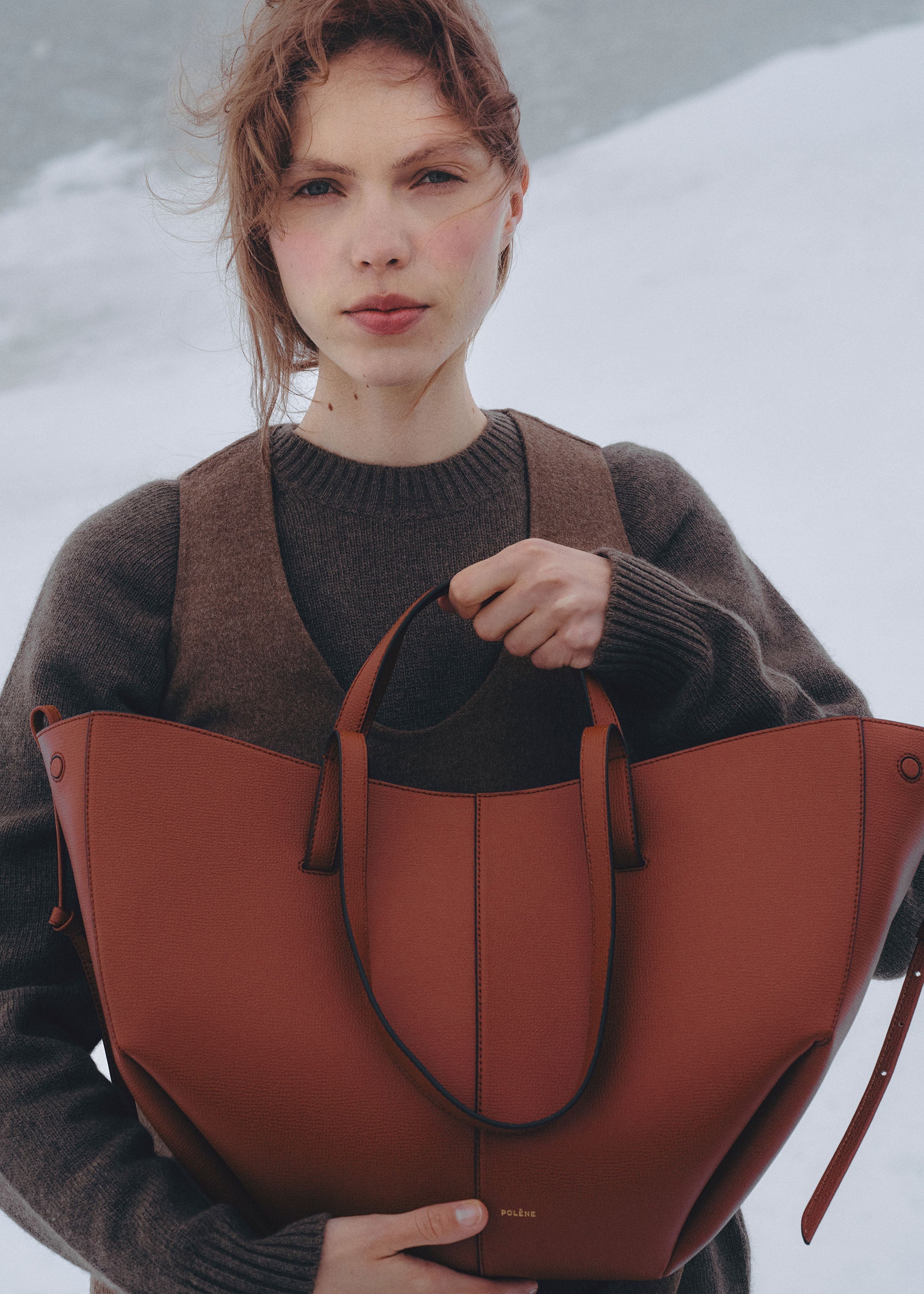 Polene Cyme Textured Red Clay