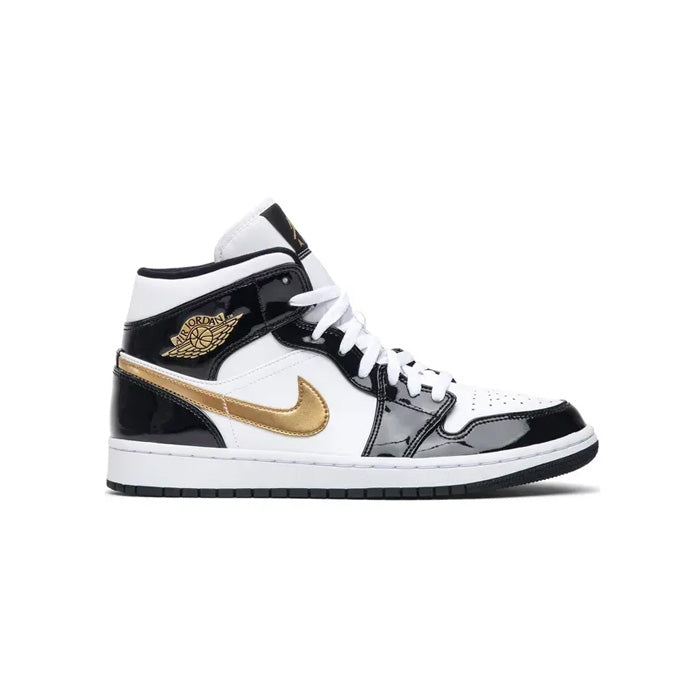 Air Jordan 1 Mid Patent SE 'Black Gold'