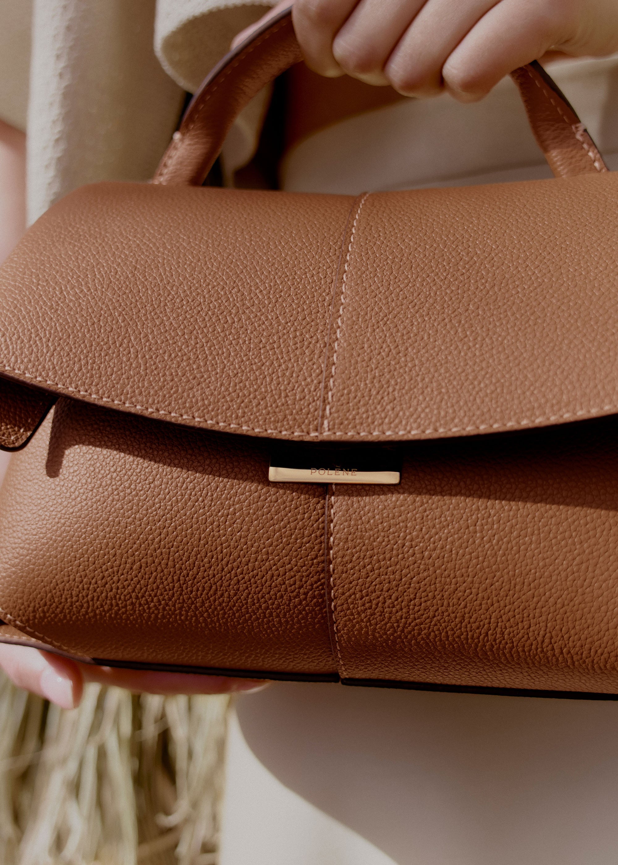 Polene Mokki Mini Textured Camel