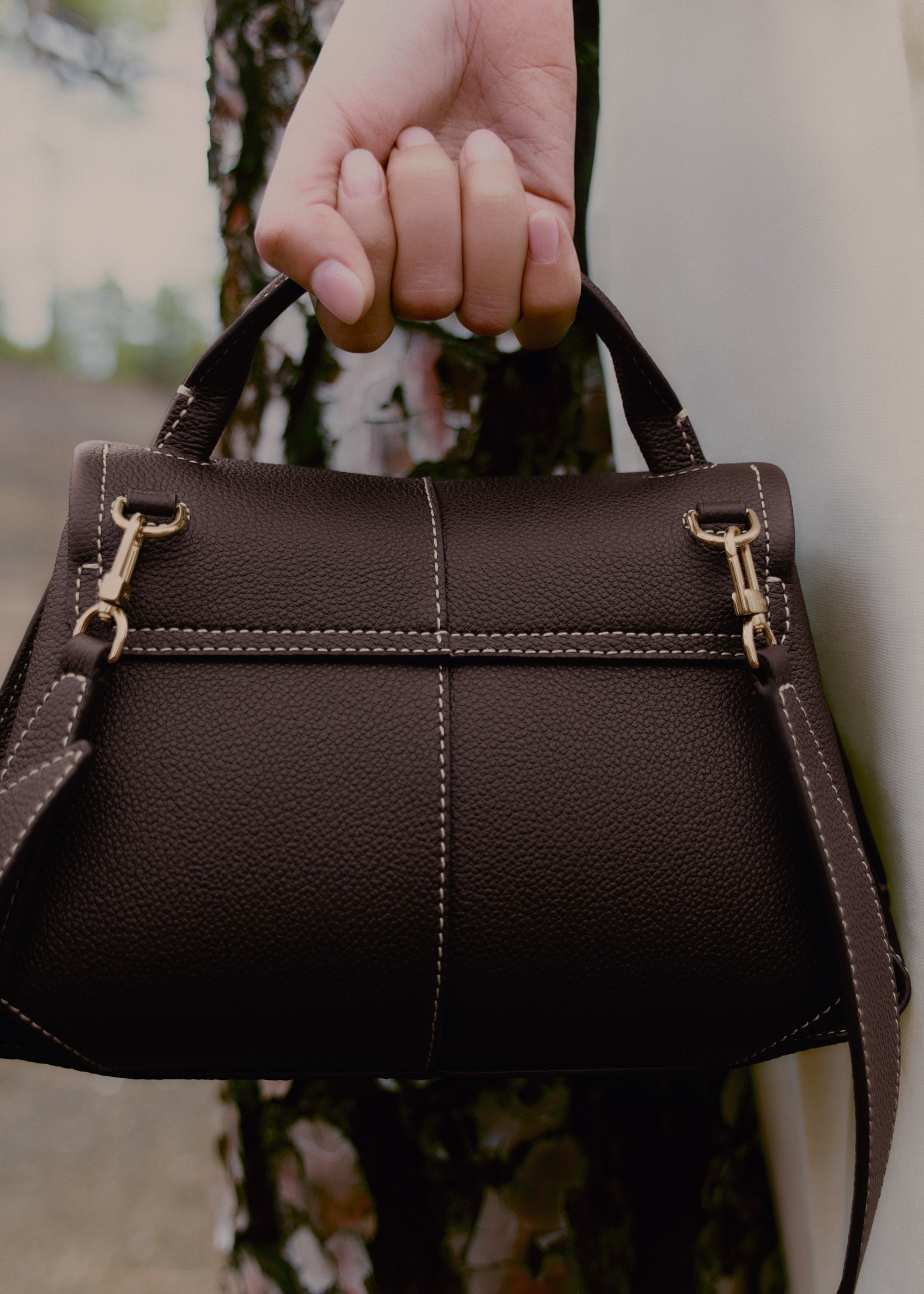 Polene Mokki Mini Textured Ebony