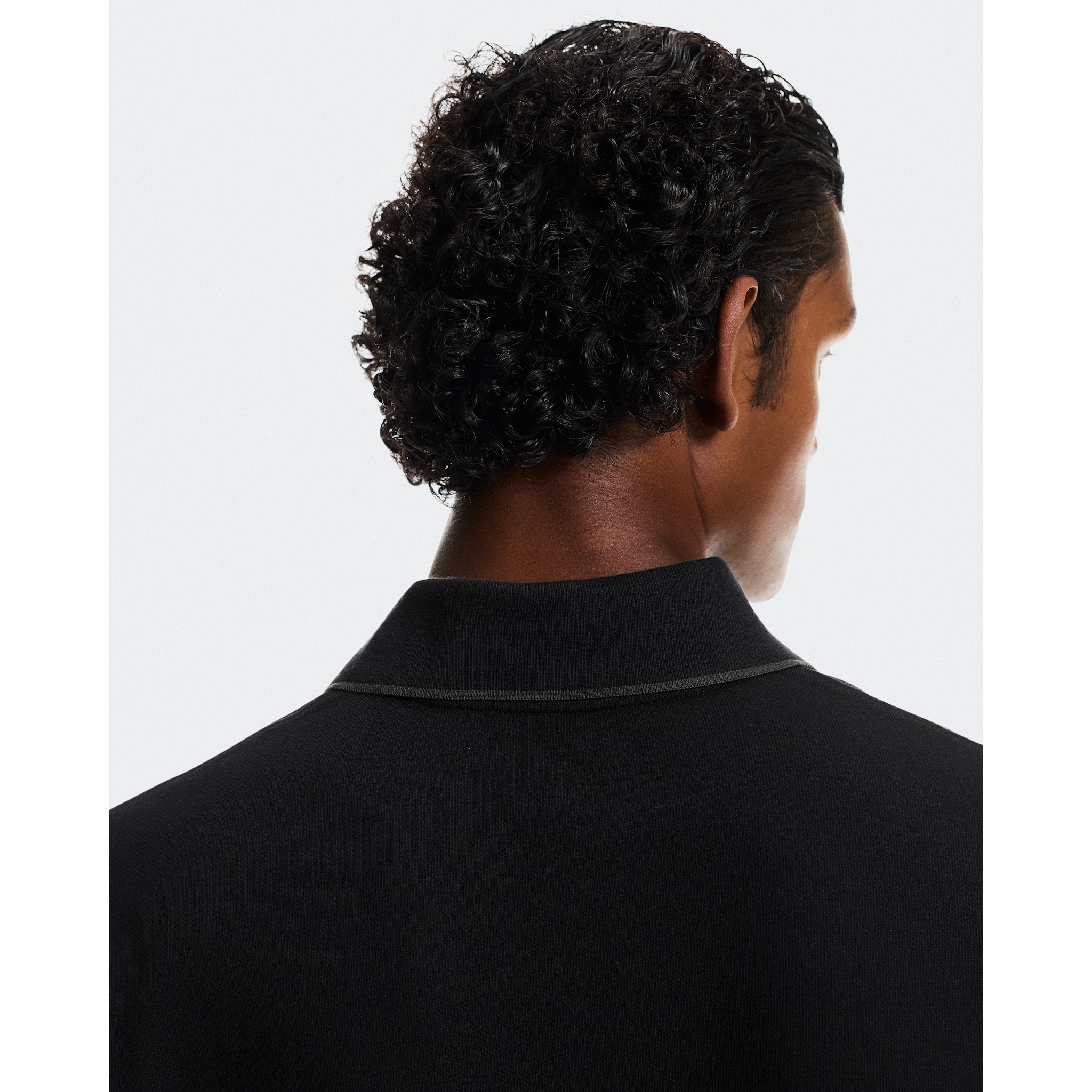 On Courtside Long-T Polo Black | Eclipse