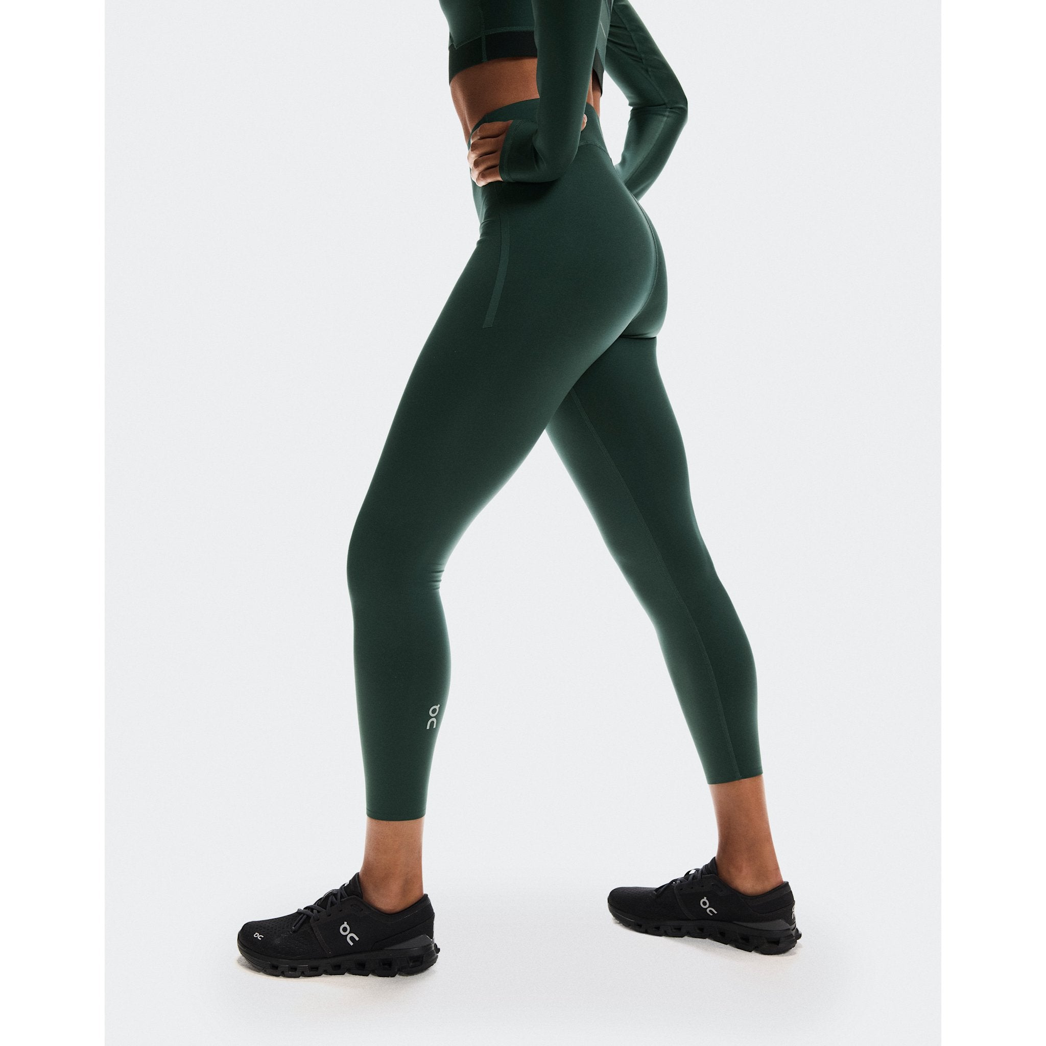 On Train Tights 7/8 Obsidian
