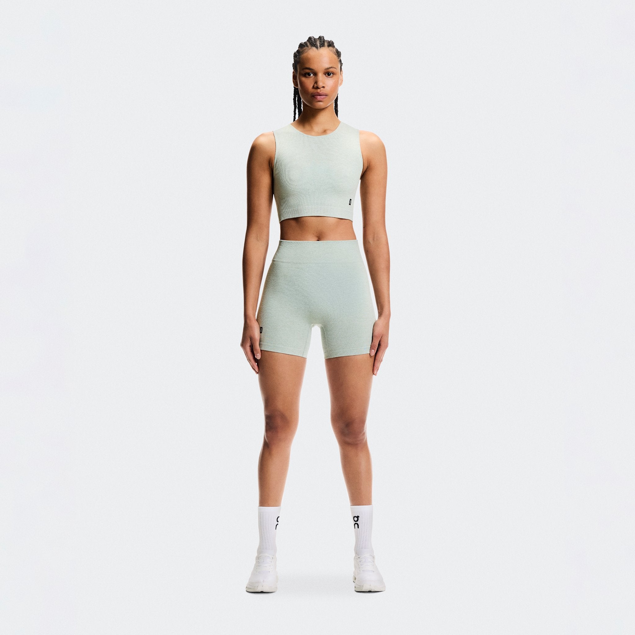 On Studio Knit Shorts Mineral Heather