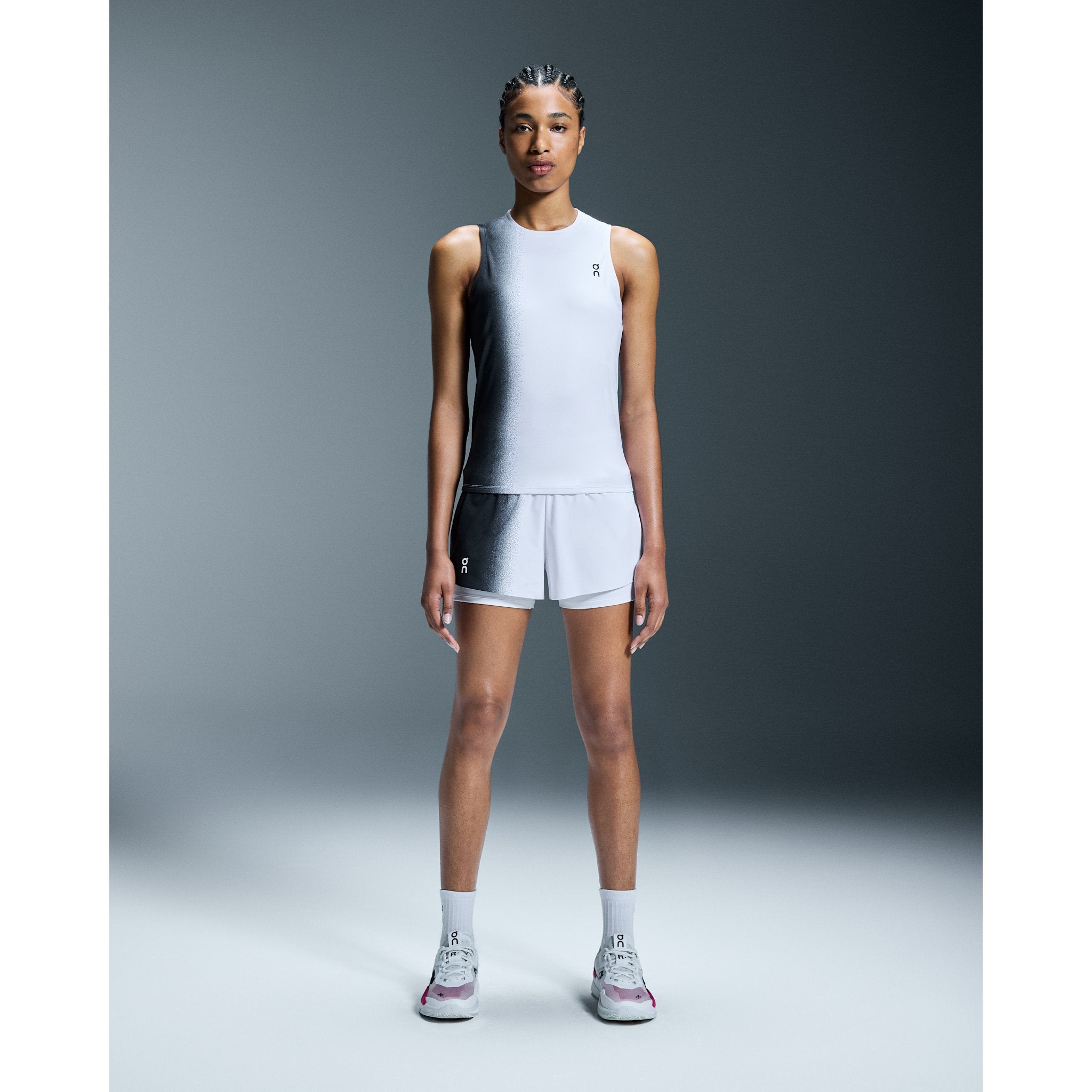 On Court Tank Black | White