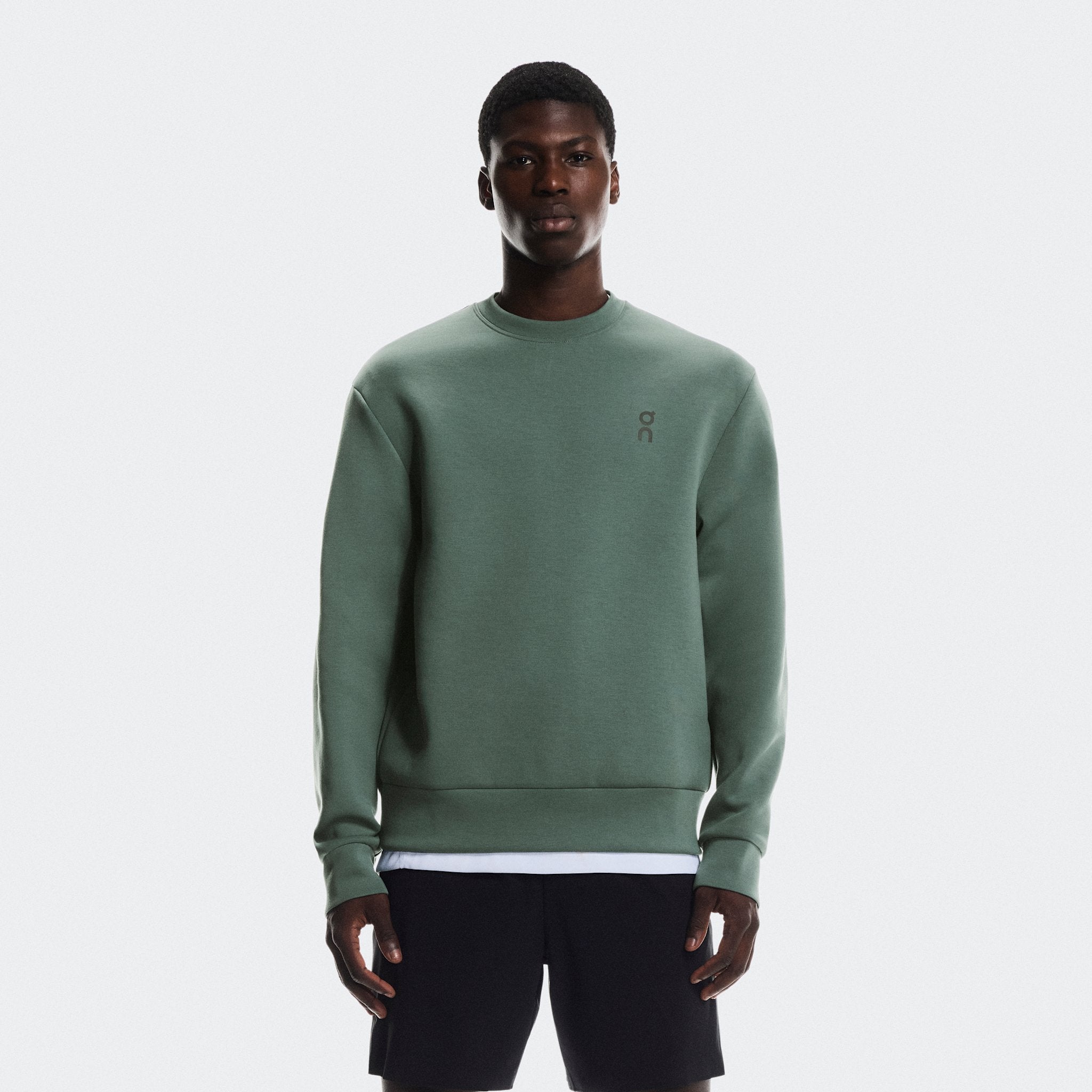 On Focus Tech Crew Olive