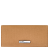 Longchamp Le Roseau Long continental wallet Walnut