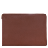 Longchamp Le Foulonné Laptop case Coffee