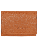 Longchamp Le Foulonné Compact wallet Amber