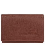 Longchamp Le Foulonné Compact wallet Coffee