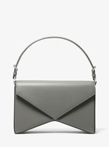 Michael Kors Manhatta Large Leather Bag Pewter