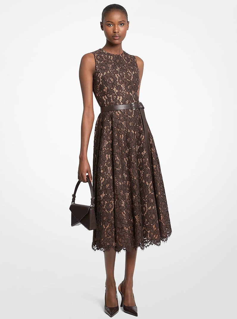 Michael Kors Manhatta Medium Leather Bag Chocolate