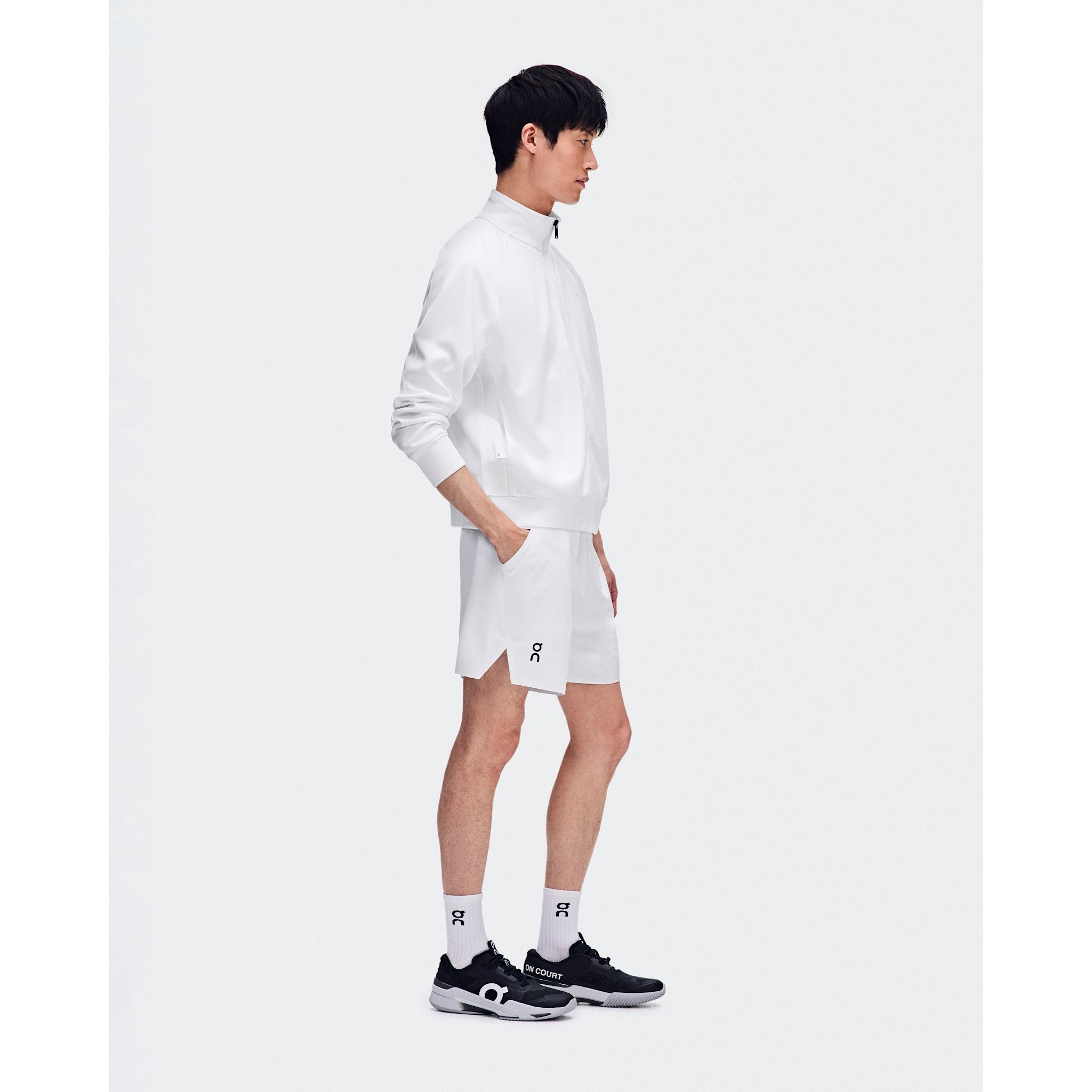 On Courtside Full Zip LDN White