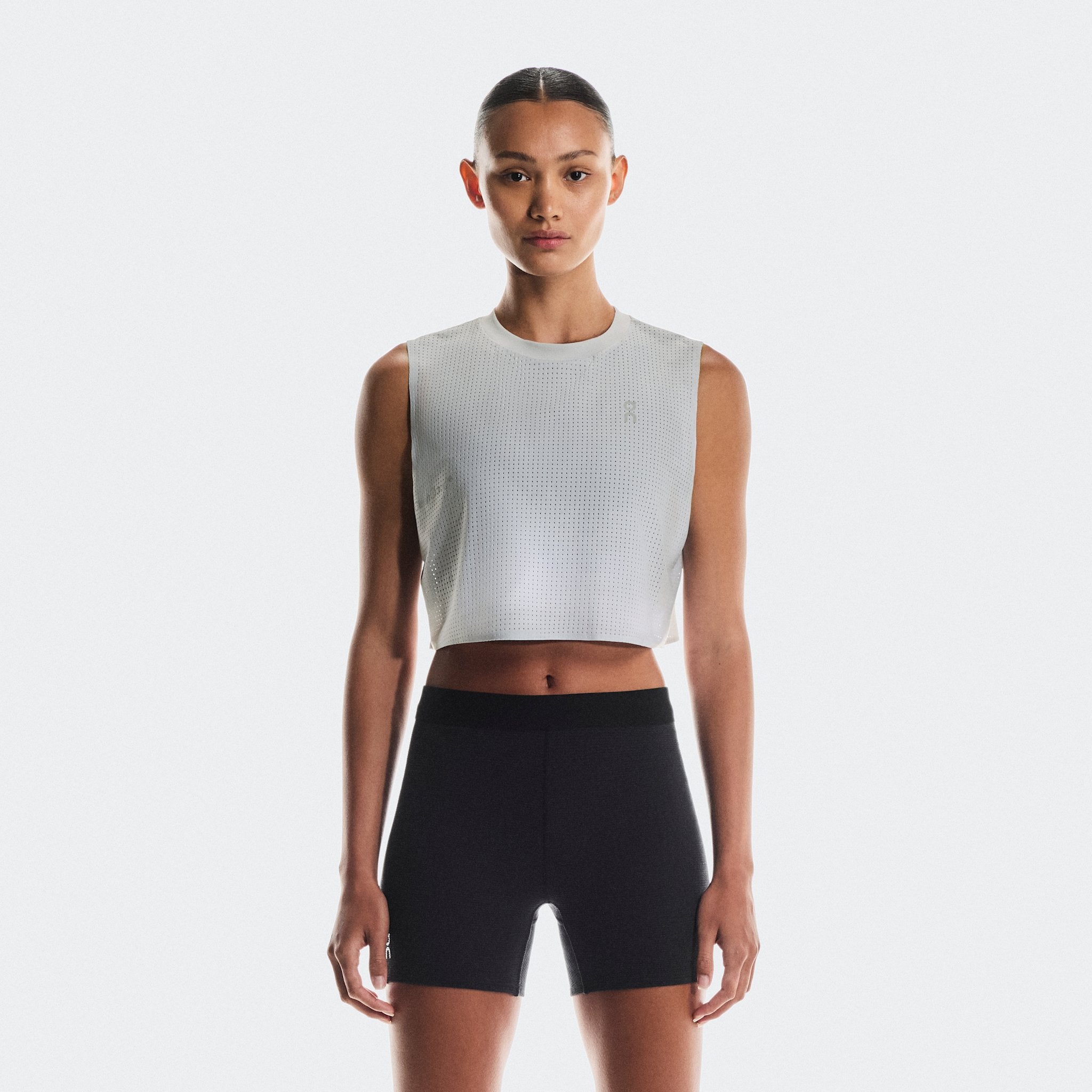 On Pace Tank Glacier | White