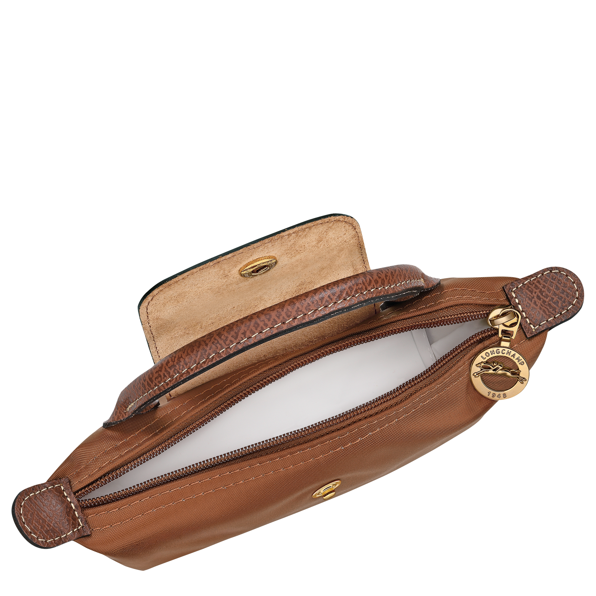 Longchamp Le Pliage Original Pouch with handle Cognac