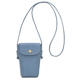 Longchamp Épure Phone case with leather lace Slate