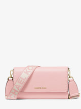 Michael Kors Jet Set Large Leather Crossbody Bag Powder Blush