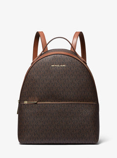 Sheila Medium Logo Backpack Brown Brown