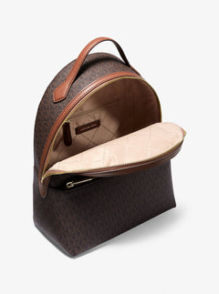 Sheila Medium Logo Backpack Brown Brown