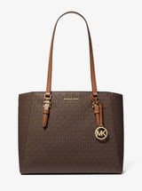 Michael Kors Charlotte Large 3-in-1 Signature Logo Tote Bag Brown