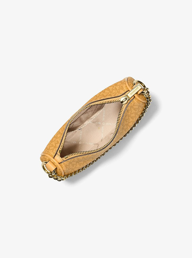Michael Kors Carmela Small Signature Logo Convertible Crossbody Bag Honeywheat