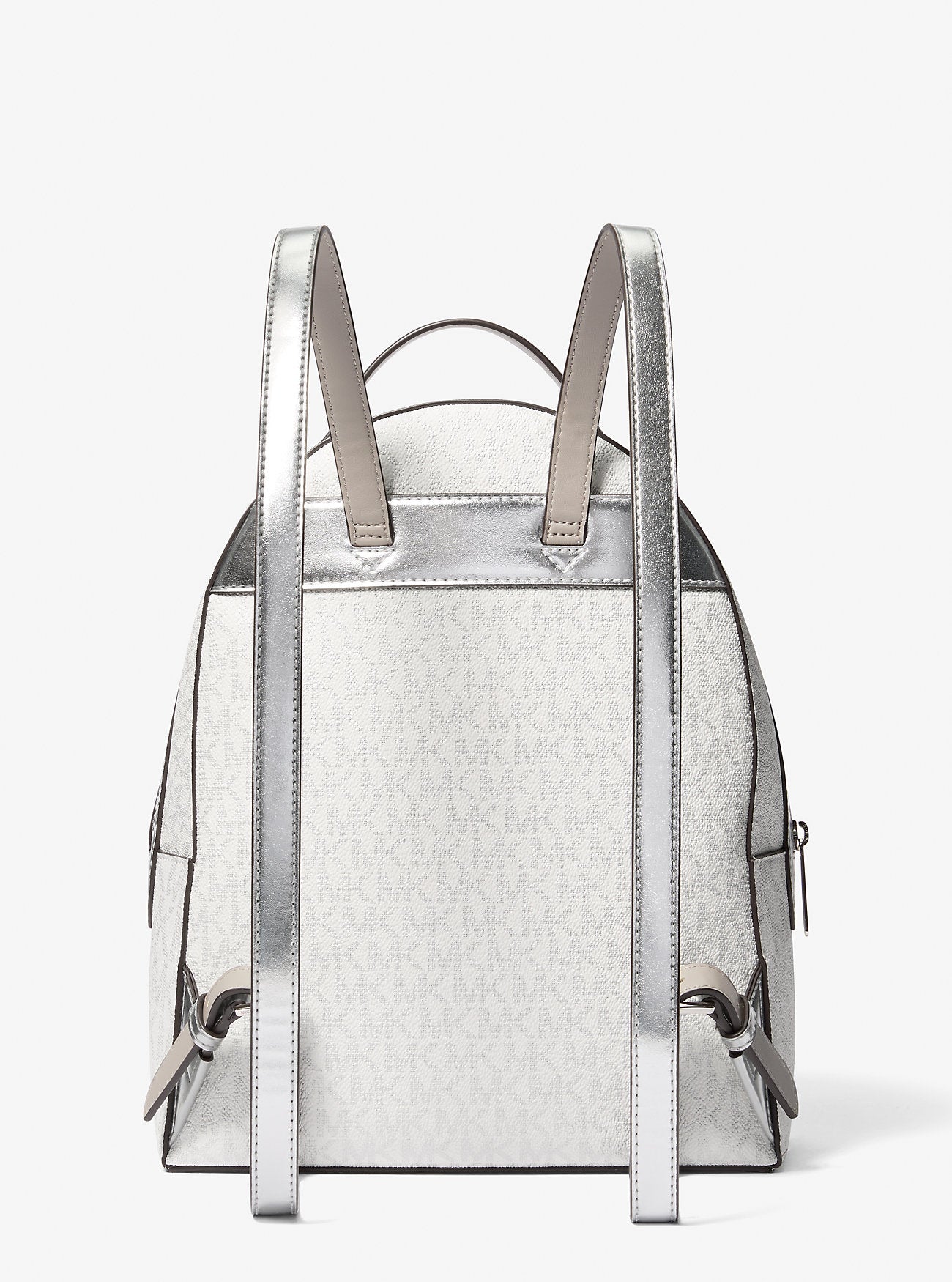 Sheila Medium Logo Backpack Silver Silver