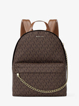 Michael Kors Slater Medium Signature Logo Backpack Brown