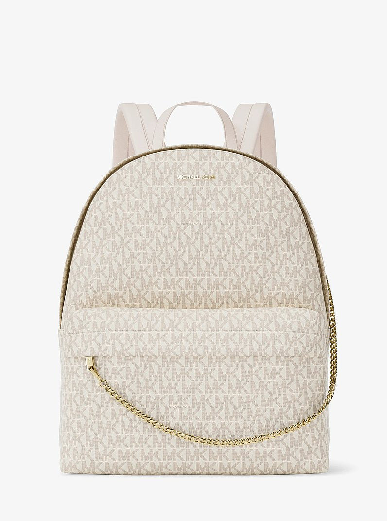 Michael Kors Slater Medium Signature Logo Backpack Lt Crm Multi