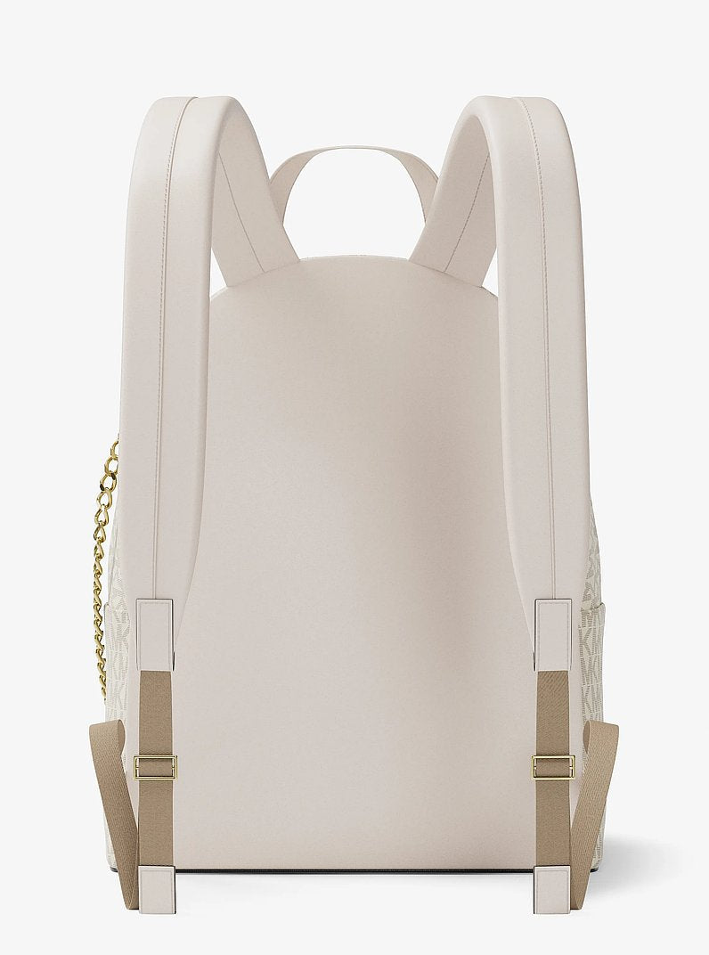 Michael Kors Slater Large Signature Logo Backpack Lt Crm Multi