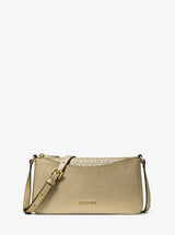 Michael Kors Arden Medium Metallic Crossbody Bag Pale Gold