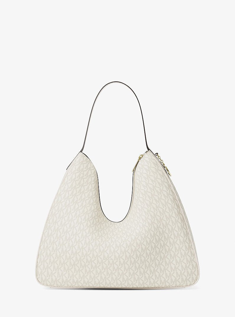Michael Kors Nayla Medium Signature Logo Shoulder Bag Lt Crm Multi